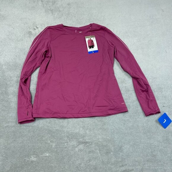 Mondetta Womens Active Long Sleeve Top L Recycled Nylon &  Elastane NWT 6460 - Picture 1 of 8